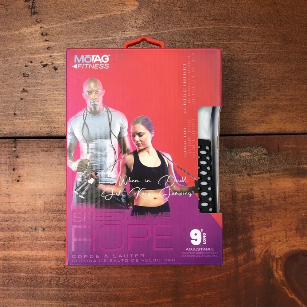 MOTAG 9’ Long Adjustable Fitness Speed Jump Rope